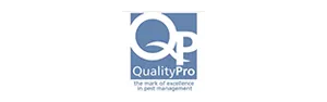 QualityPro logo: white 