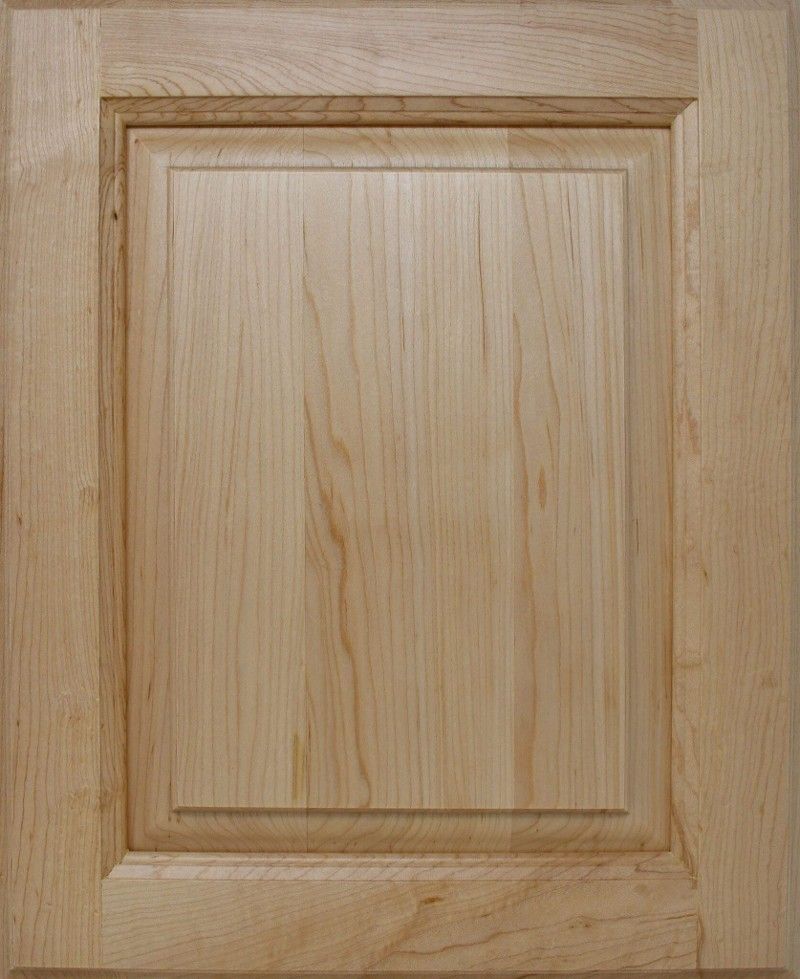 A close up of a wooden cabinet door