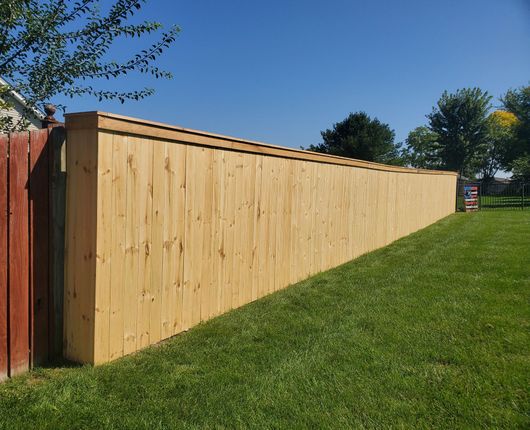 Wood fence