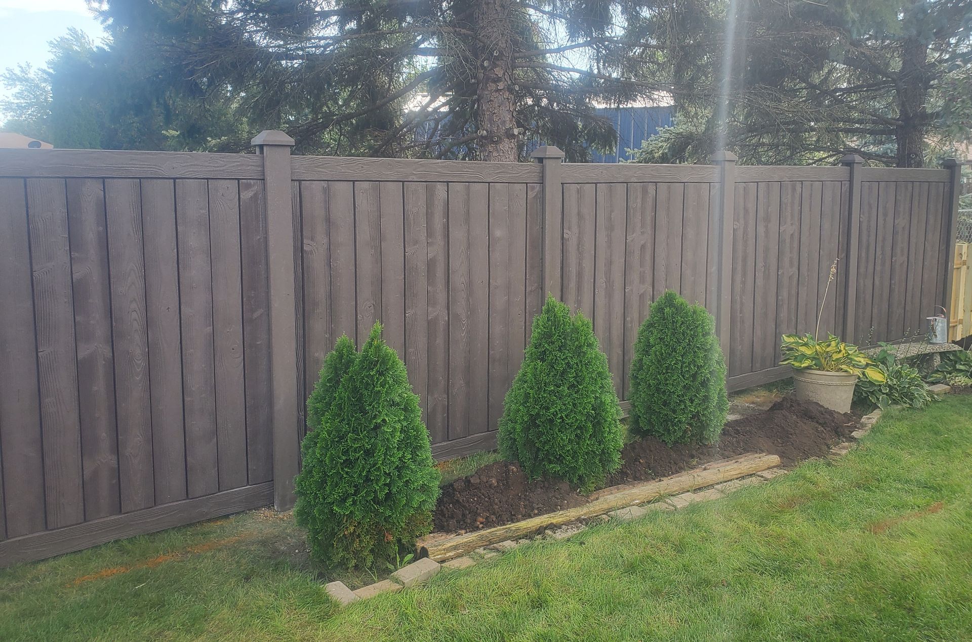 Composite PVC fence