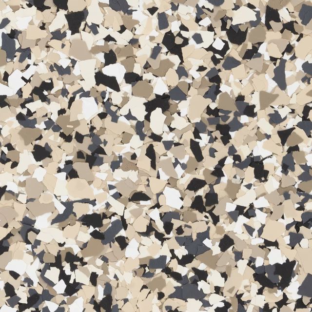 Speckled beige, tan, white, and gray terrazzo-style abstract surface pattern