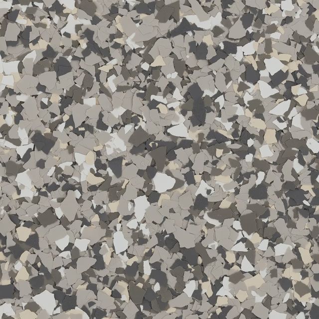 Close-up of a gray, tan, and white speckled camouflage pattern.