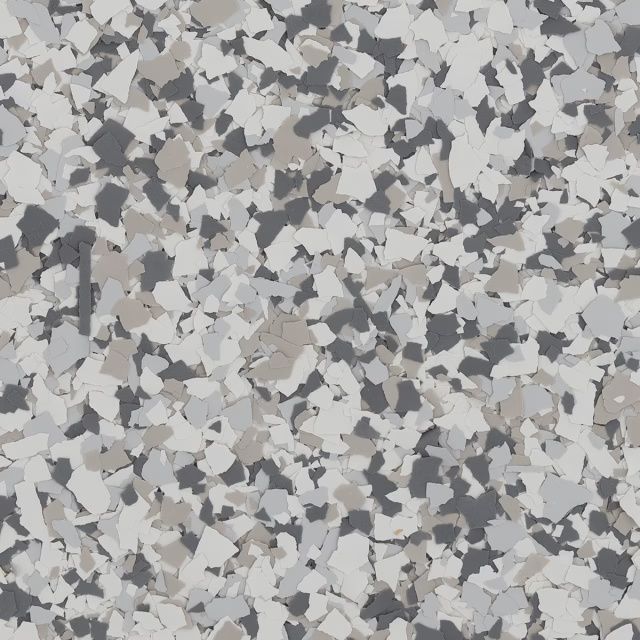 Gray and white speckled stone or terrazzo-like surface texture