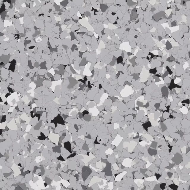 Gray and white speckled abstract texture resembling terrazzo or confetti