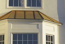 Brown metal roof