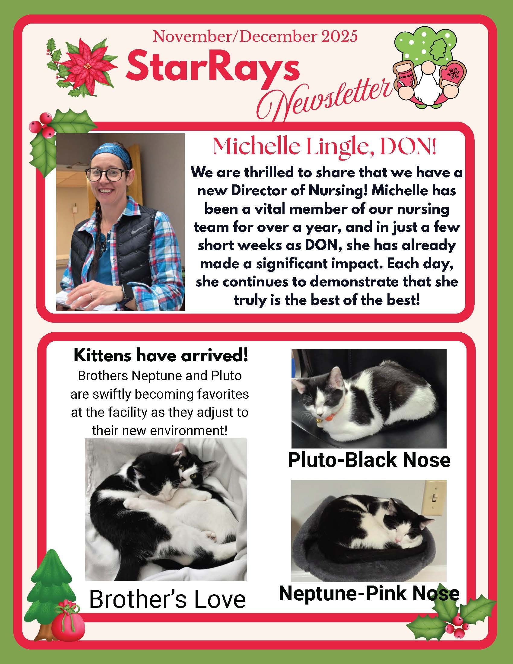 Star Rays newsletter - November December 2025