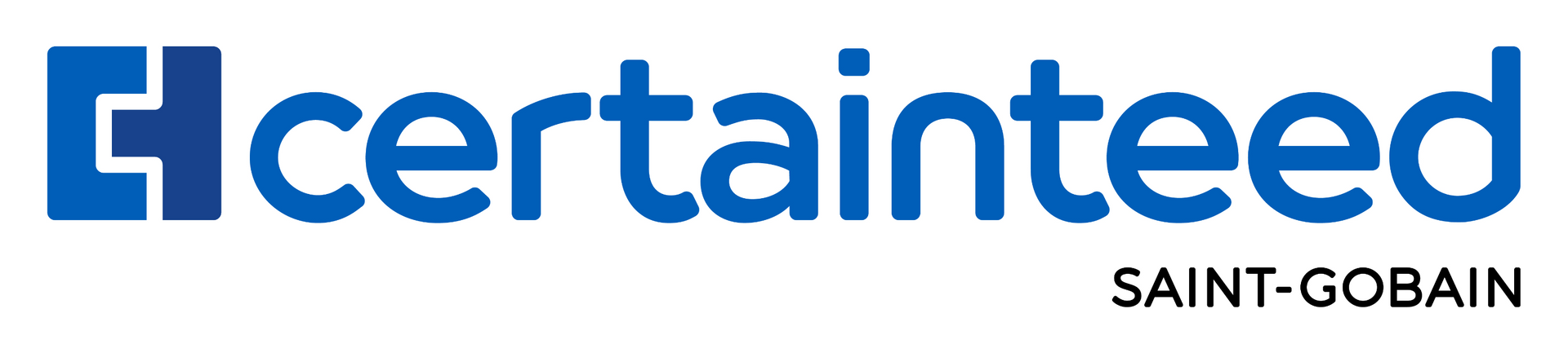 CertainTeed logo with a blue square 