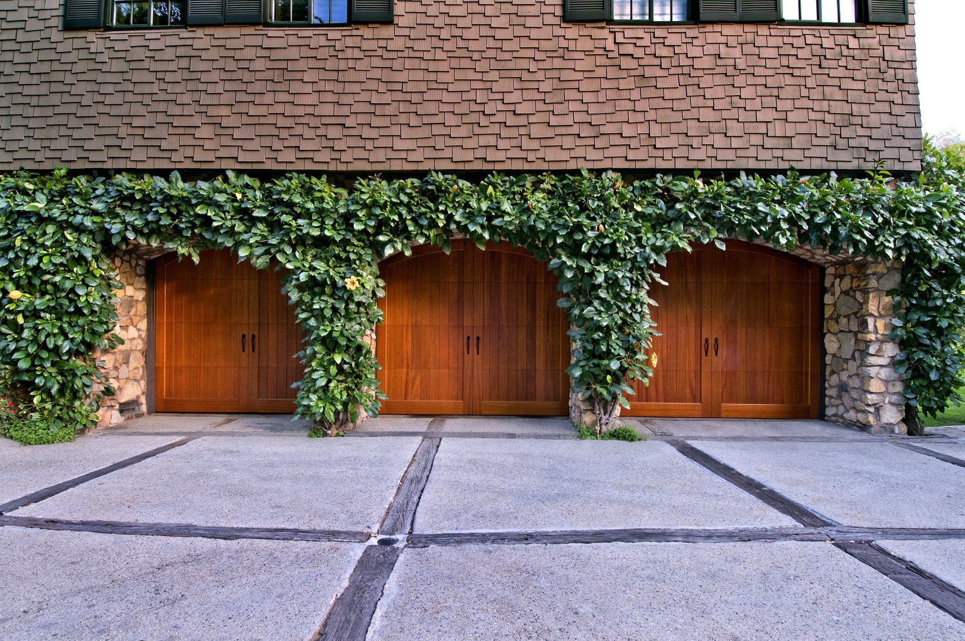 Three Car Garage Doors | Amelia Overhead Doors
