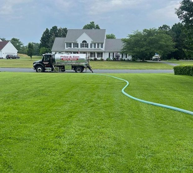 Septic tank on the road