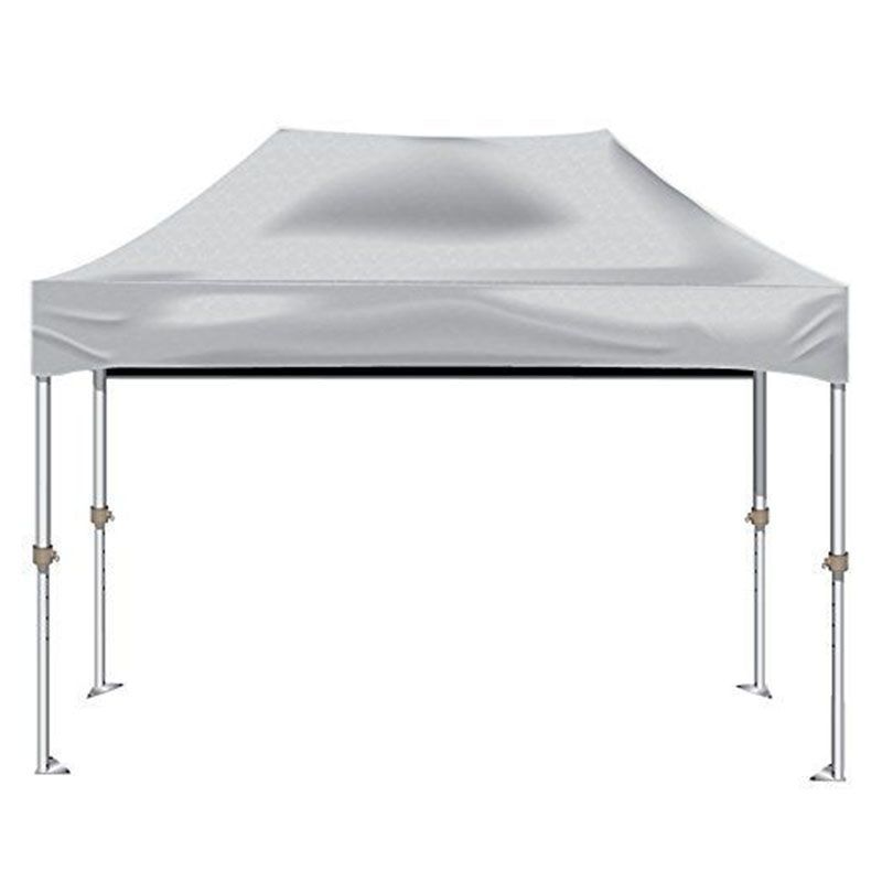 A white tent is sitting on top of a white surface.