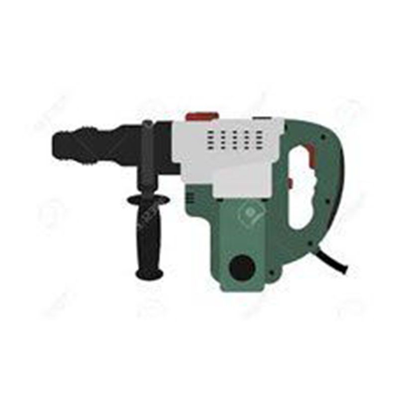 A hammer drill is shown in a flat style on a white background.