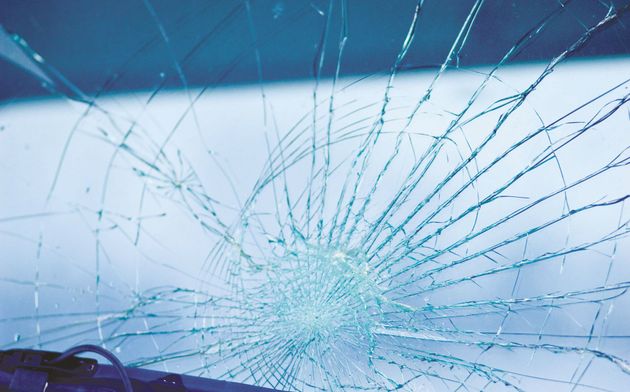 A gray square with the text