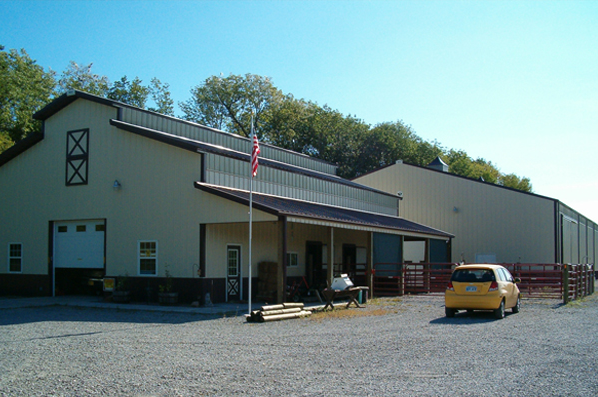 Pole building constructions