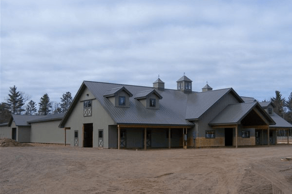 Pole building constructions