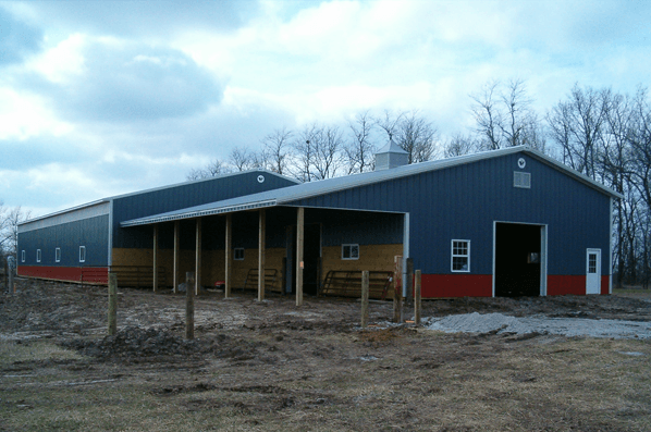 Pole building constructions