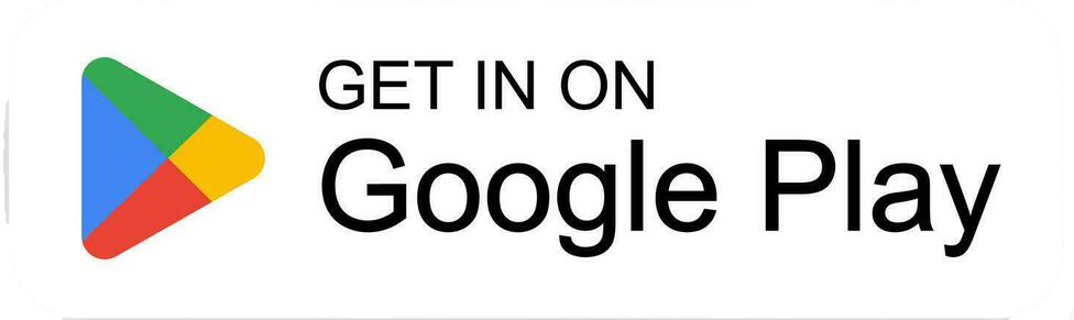 Google Play logo with text 