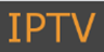 IPTV text in orange on a dark gray background.