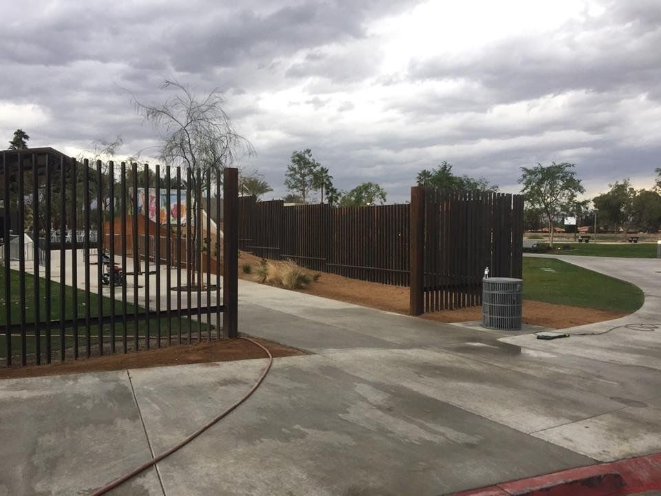 Property fences without gate