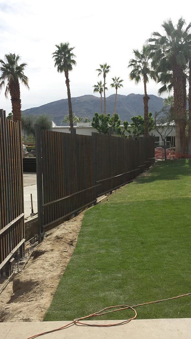 Fence installation on a property