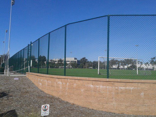 Height green vinyl chain link fence