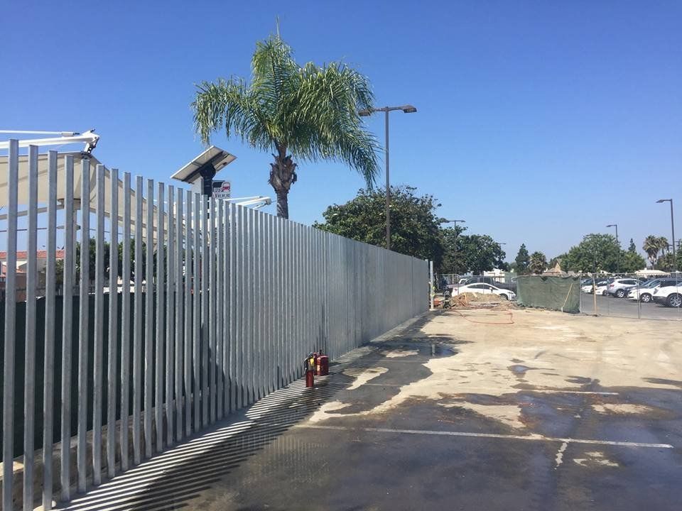 High fence on a property