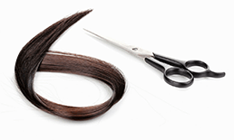 Hair and scissor