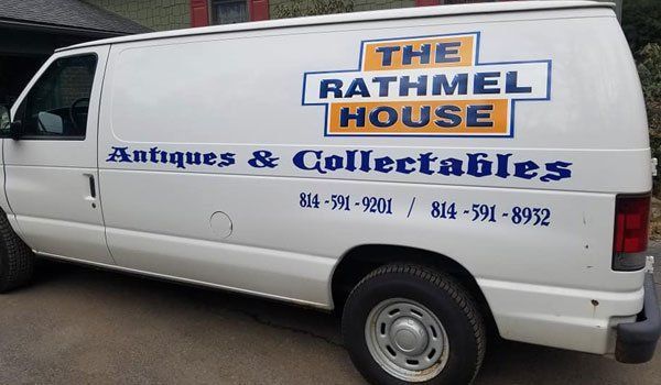 A white van from the rathmel house antiques and collectables