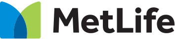MetLife logo: Blue and green stylized
