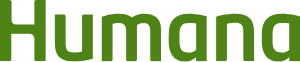 The Humana logo, in green, on a white background.
