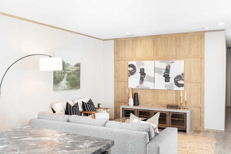 a living room with a couch