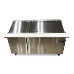 Exterior 72” Mega Top 30 Pan Sandwich Prep