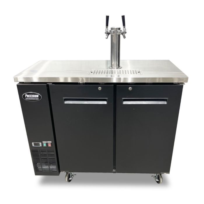 Exterior 48 Kegerator 2 Door Draft Refrigerator