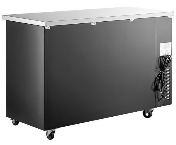 Back View - 60” 2 Door Back Bar Refrigerator Sliding Doors