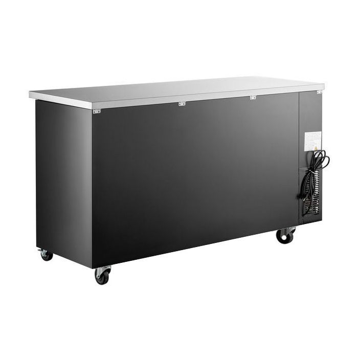 Back View - 72” Back Bar Refrigerator Sliding Glass Doors