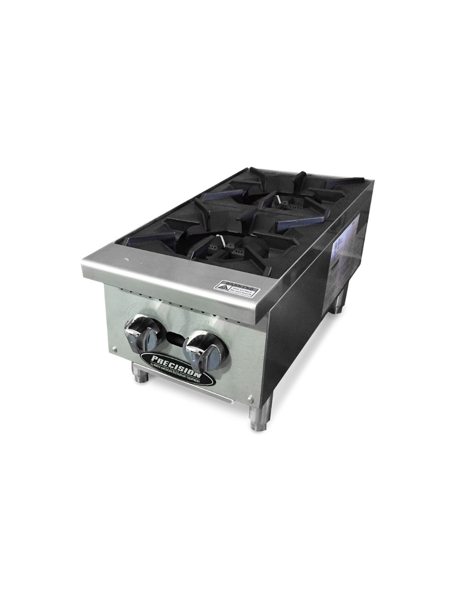 Exterior 2 Burner Gas Hot Plate Features