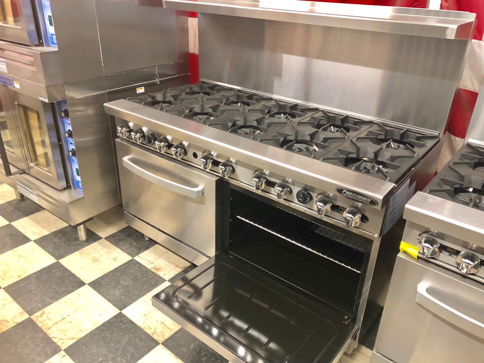 Precision 10 Burner Commercial Range 60″ Double Oven