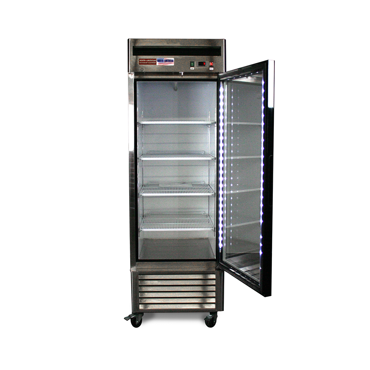 Interior A1GDF-SS Glass Door Reach In Freezer