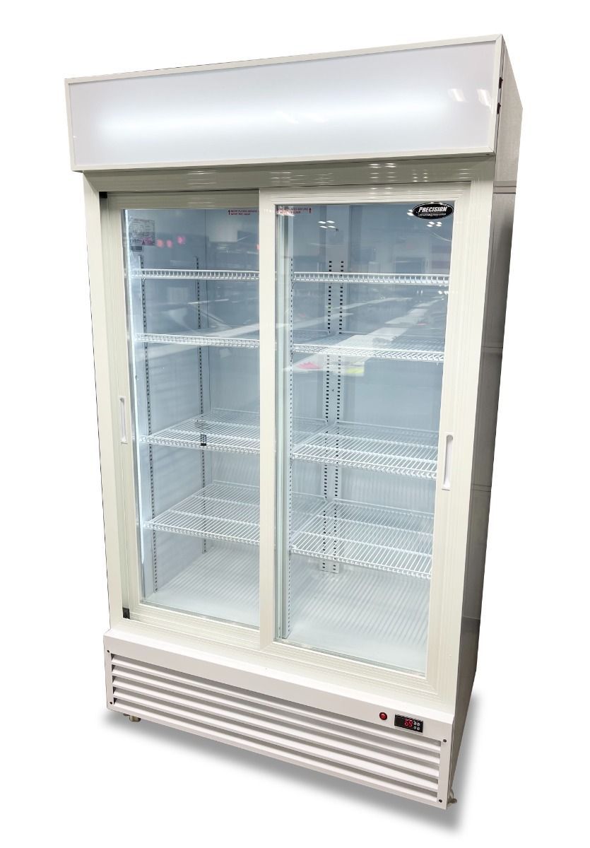 Front View - Glass Door Refrigerator Sliding Doors