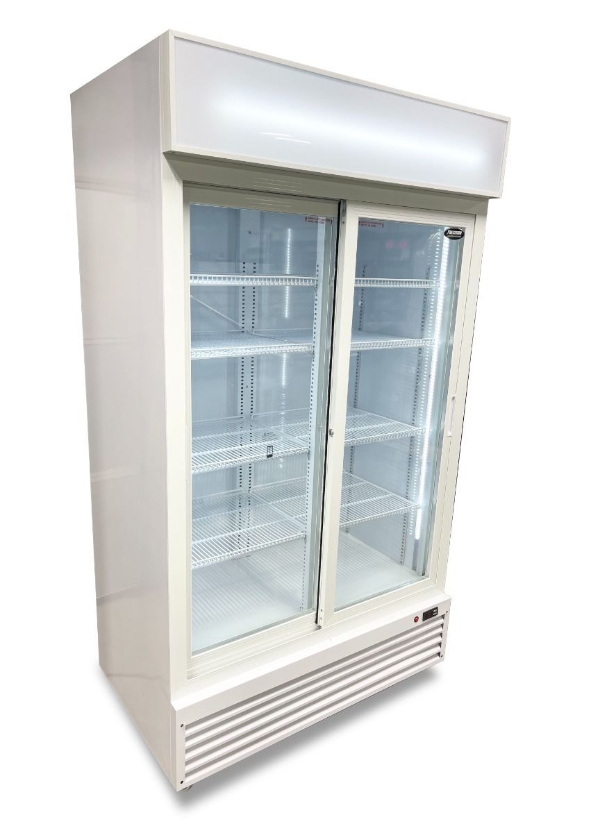 Sided View - Glass Door Refrigerator Sliding Doors