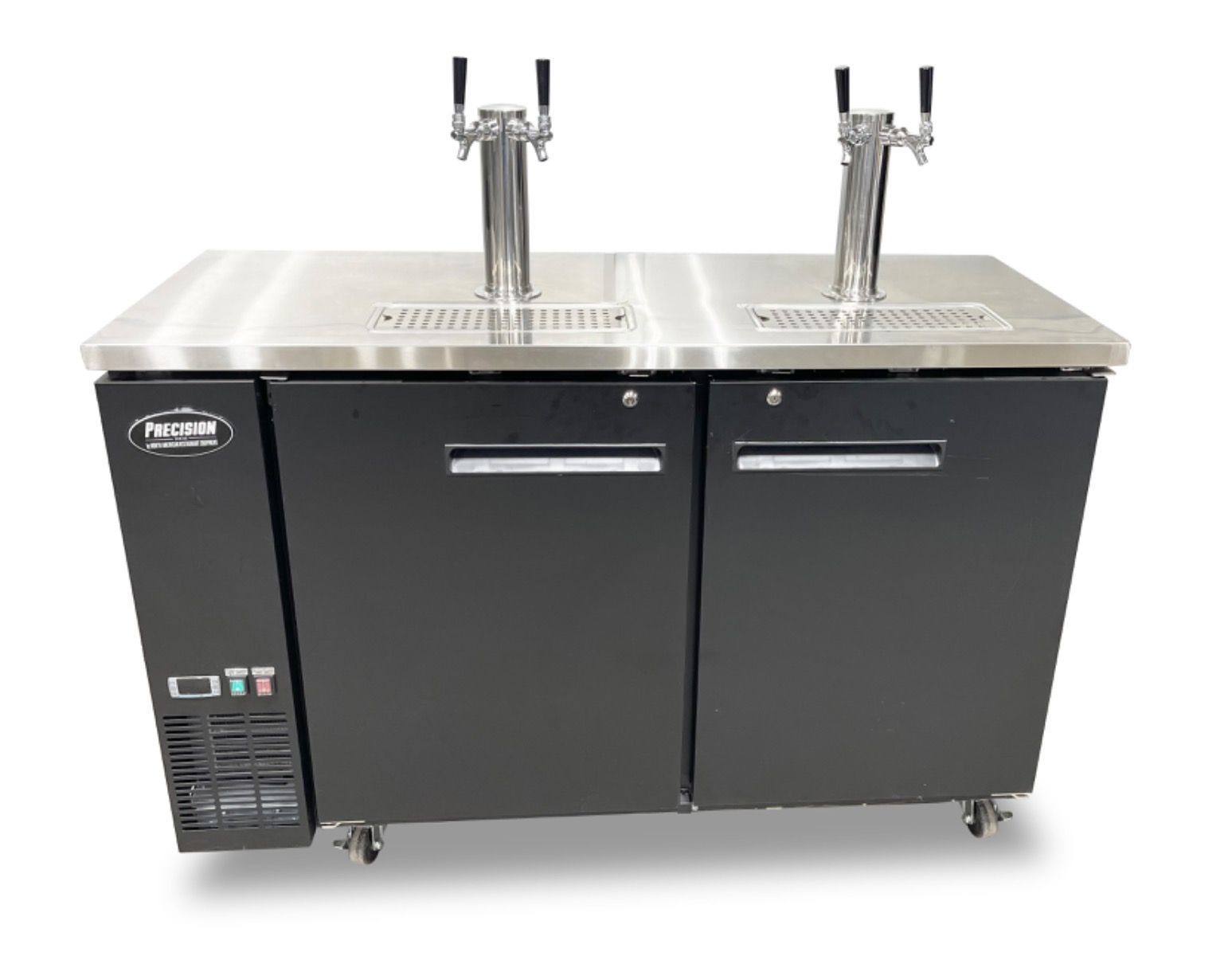 Exterior 60″ Kegerator 2 Door Draft Refrigerator