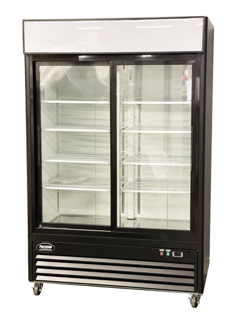 Exterior Double Glass Door Merchandiser Refrigerator