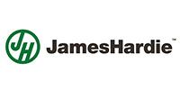 James Hardie logo: green circle with 