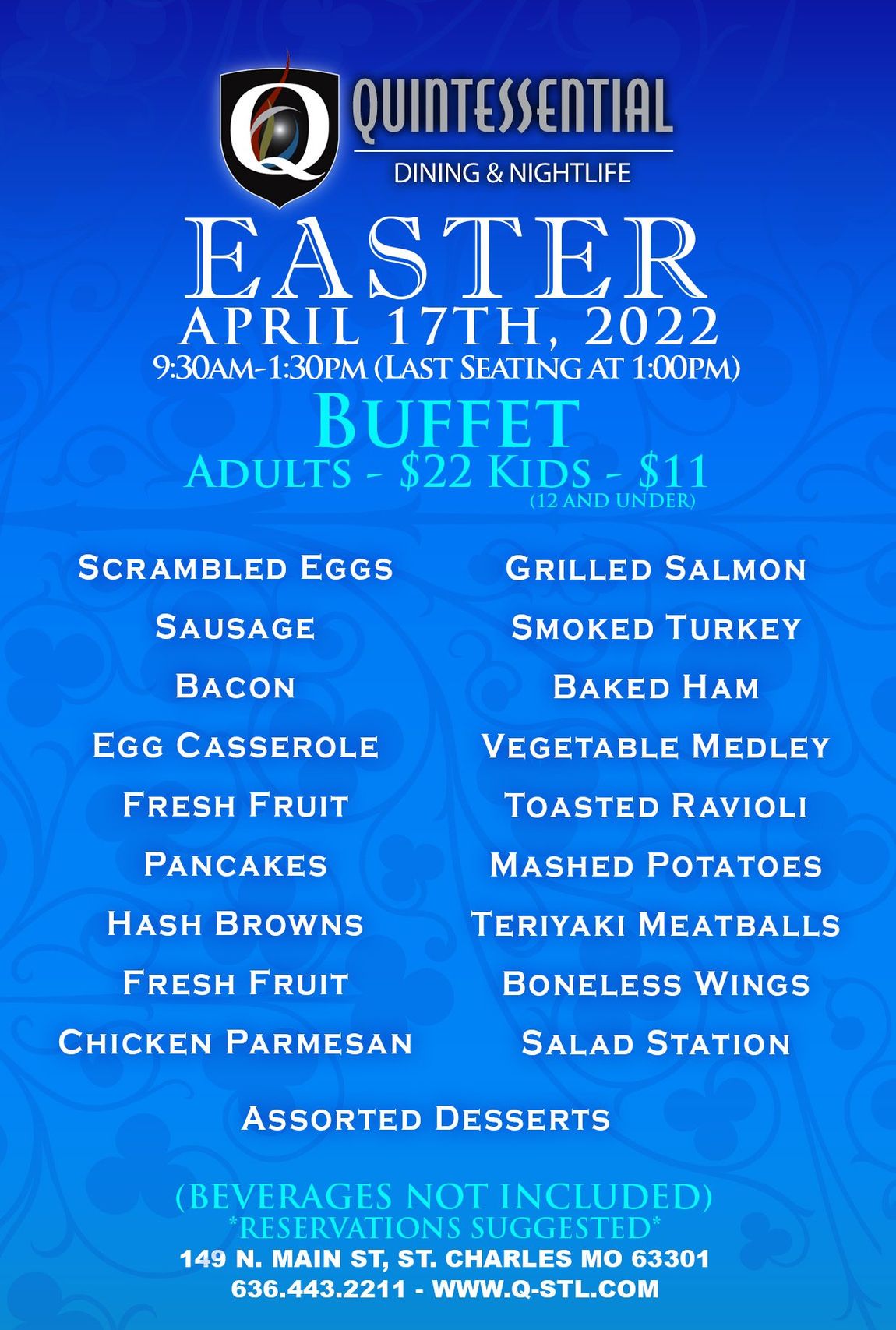 Quintessential Dining & Nightlife Catering Saint Charles, MO