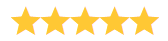 Five gold stars in a row.