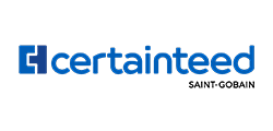 CertainTeed logo with a blue square and