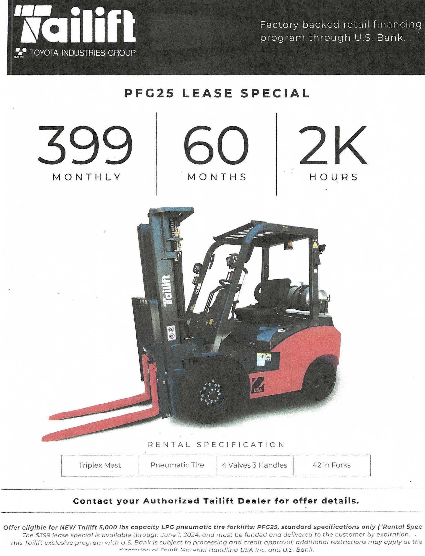 PFG25 Lease Special