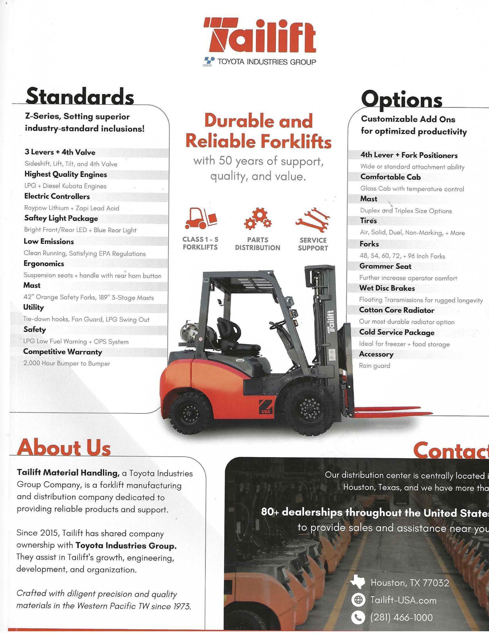 Durable and Reliable Forklifts by Tailift