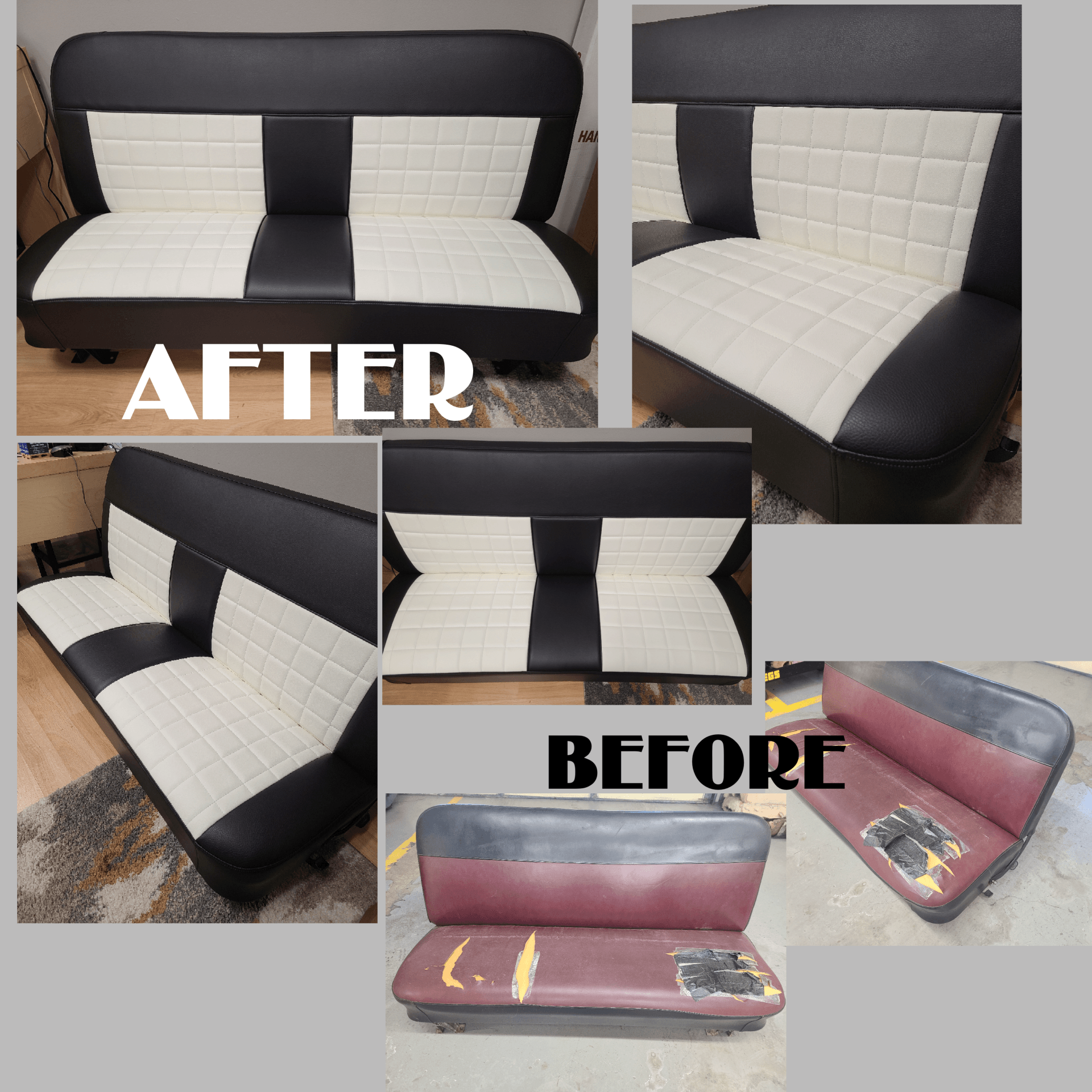 Black And White Bench