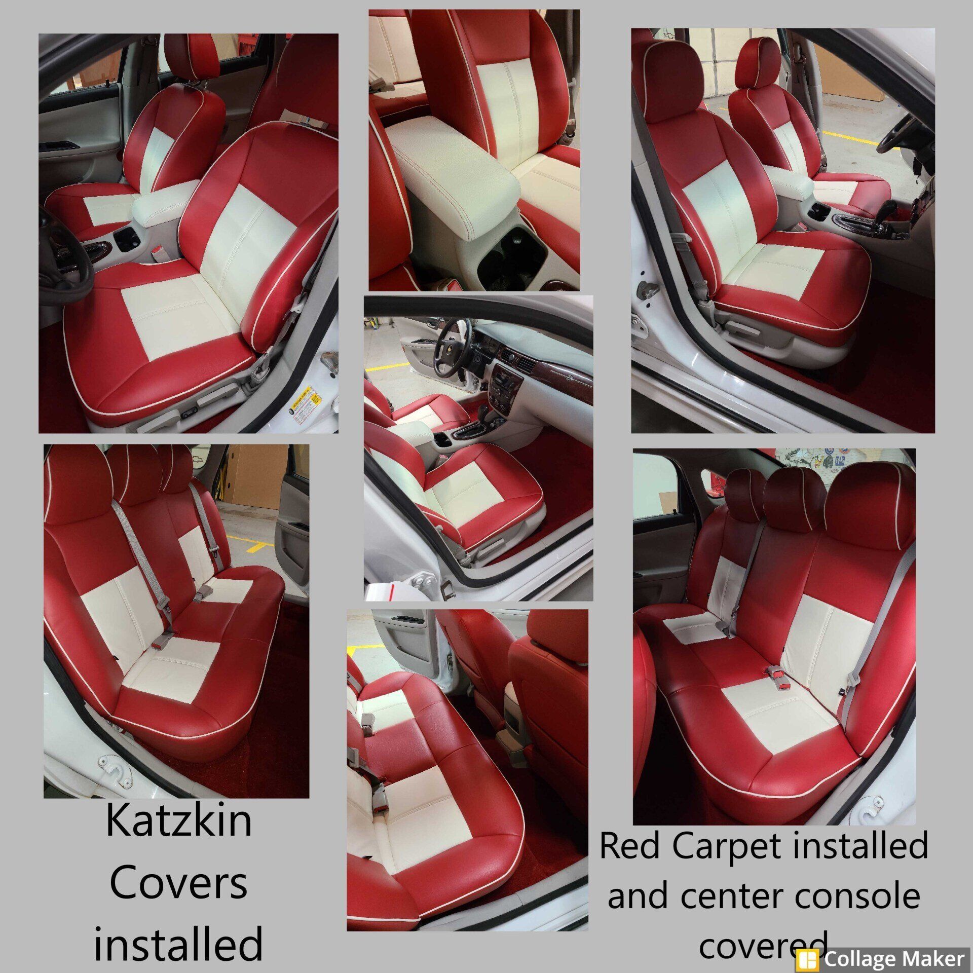 Impala Red And White Seats