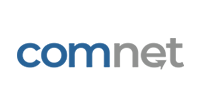 Logo for comnet: blue